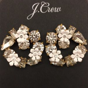J. Crew Floral Wreath Earrings